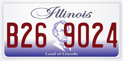 IL license plate B269024