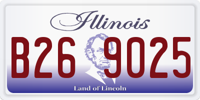 IL license plate B269025