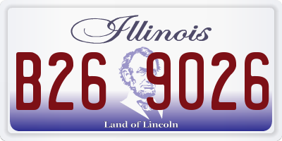 IL license plate B269026