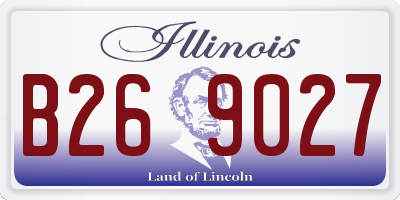 IL license plate B269027