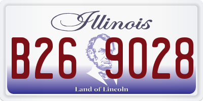 IL license plate B269028