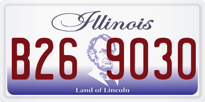 IL license plate B269030