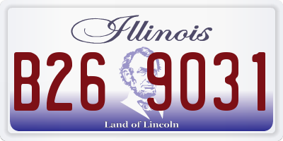 IL license plate B269031