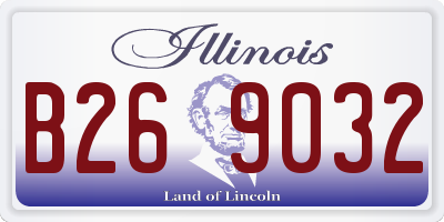 IL license plate B269032