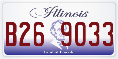 IL license plate B269033