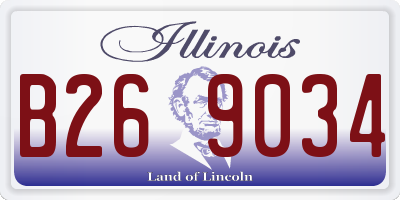 IL license plate B269034