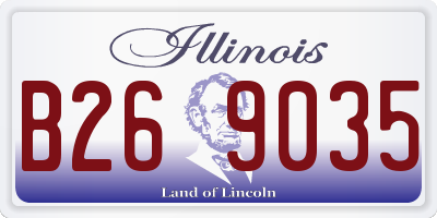 IL license plate B269035