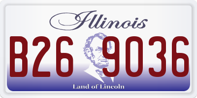 IL license plate B269036