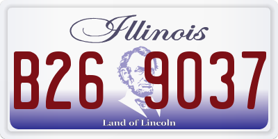 IL license plate B269037