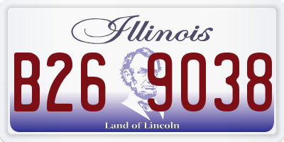 IL license plate B269038