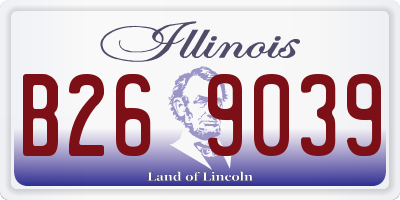 IL license plate B269039