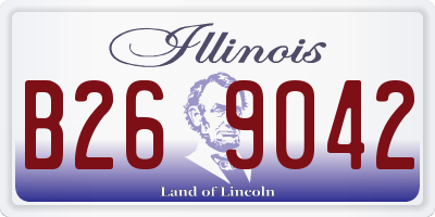 IL license plate B269042