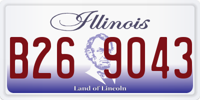 IL license plate B269043