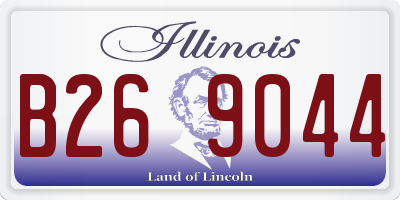 IL license plate B269044