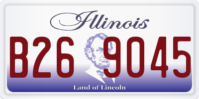 IL license plate B269045