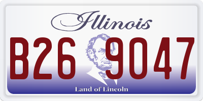 IL license plate B269047
