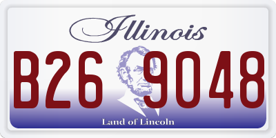 IL license plate B269048