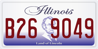 IL license plate B269049