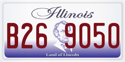 IL license plate B269050