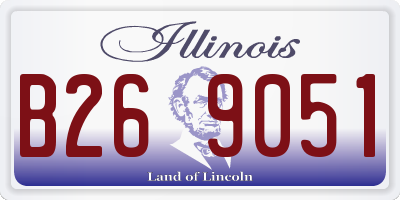IL license plate B269051