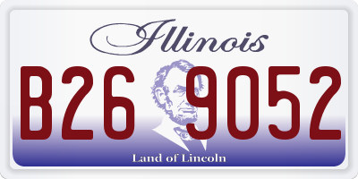 IL license plate B269052
