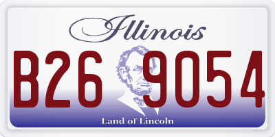 IL license plate B269054