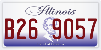 IL license plate B269057