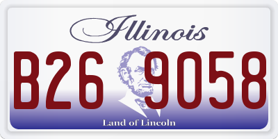 IL license plate B269058