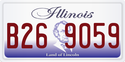 IL license plate B269059