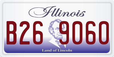 IL license plate B269060
