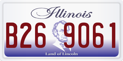 IL license plate B269061