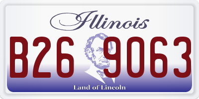 IL license plate B269063