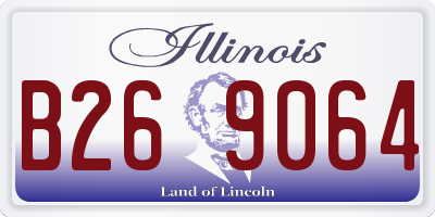 IL license plate B269064
