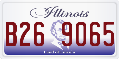 IL license plate B269065