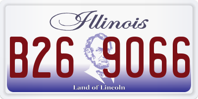 IL license plate B269066