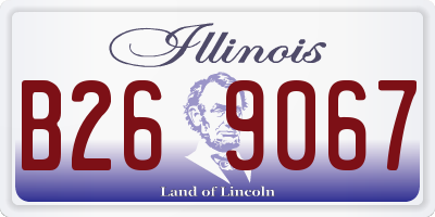IL license plate B269067