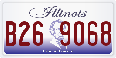 IL license plate B269068