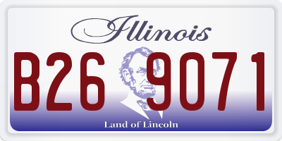 IL license plate B269071