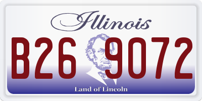 IL license plate B269072