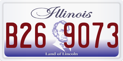 IL license plate B269073