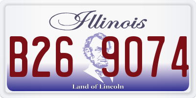 IL license plate B269074