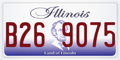 IL license plate B269075