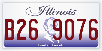 IL license plate B269076