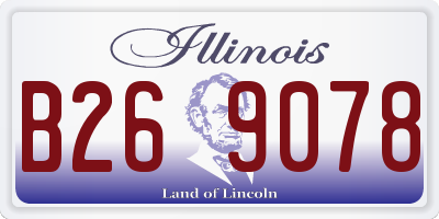 IL license plate B269078