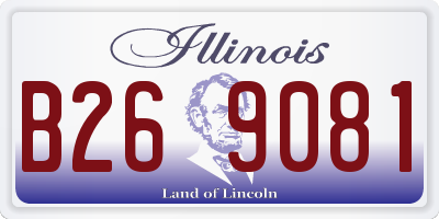 IL license plate B269081