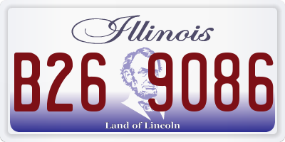 IL license plate B269086