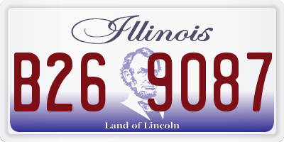 IL license plate B269087