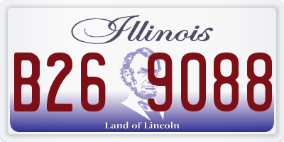 IL license plate B269088
