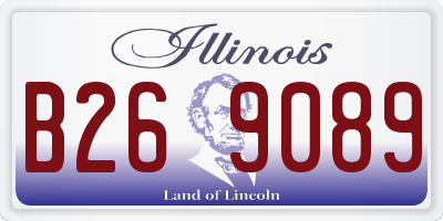 IL license plate B269089