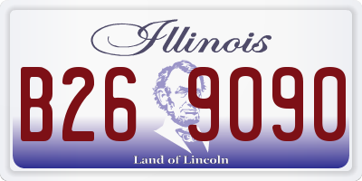 IL license plate B269090